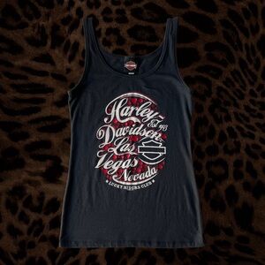Harley-Davidson Black and Red Las Vegas Nevada Tank Top